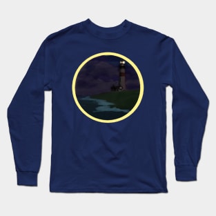 Lighthouse at Night Long Sleeve T-Shirt